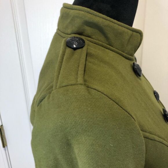 Mossimo Utility & Style Camo green button front jacket high collar jacket - Picture 11 of 14